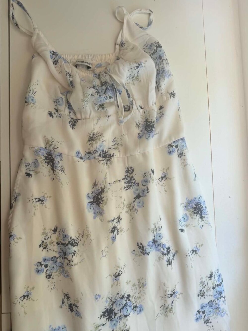Abercrombie white floral dress